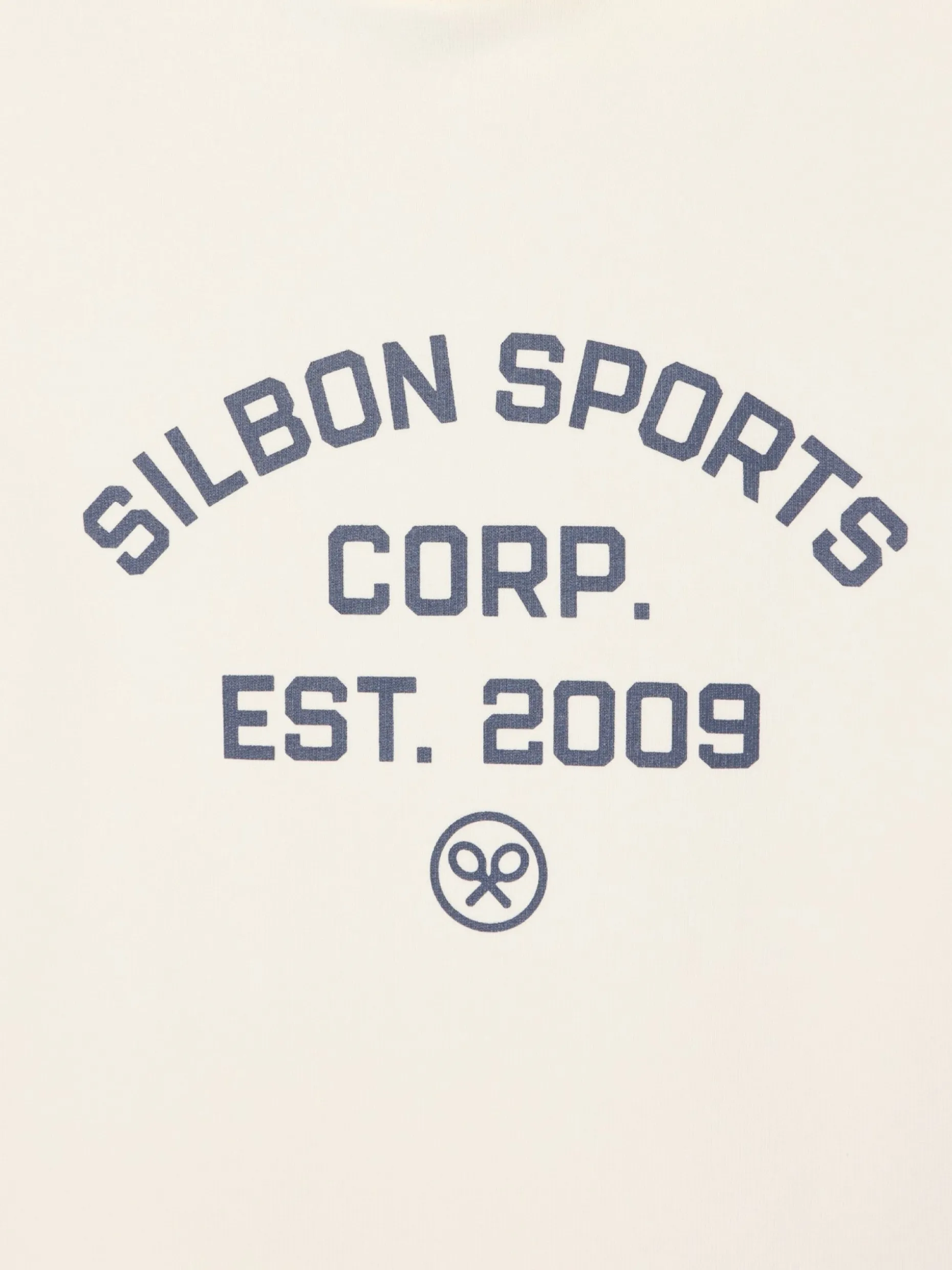Sudadera hoodie Silbon sports crema