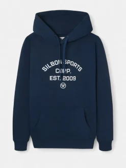 Sudadera hoodie Silbon sports azul marino