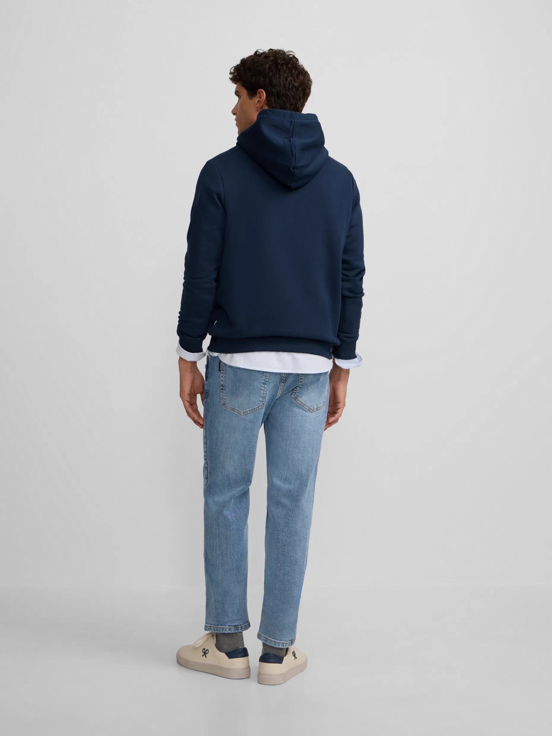 Sudadera hoodie Silbon sports azul marino