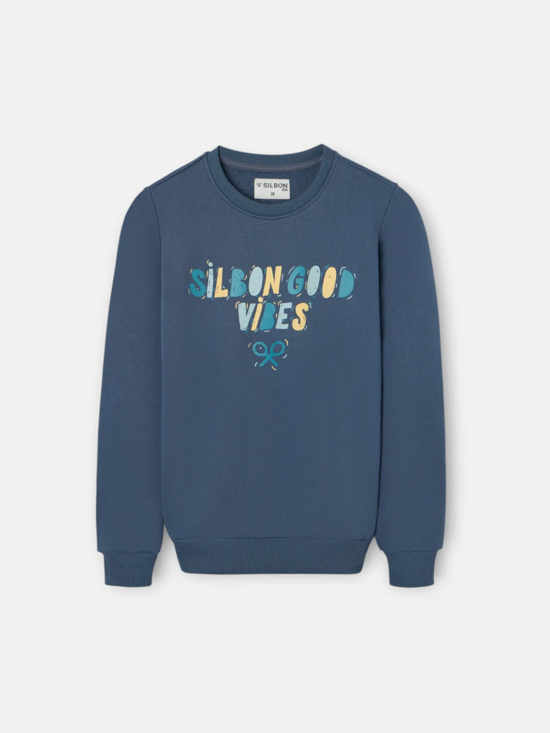 Sudadera kids good vibes azul marino