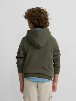 Sudadera kids hoodie cordon etnico verde