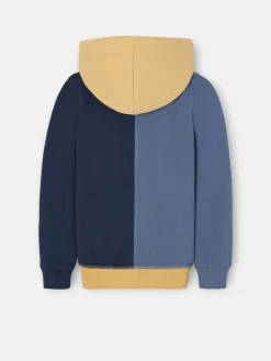 Sudadera kids hoodie multicolor azul mostaza