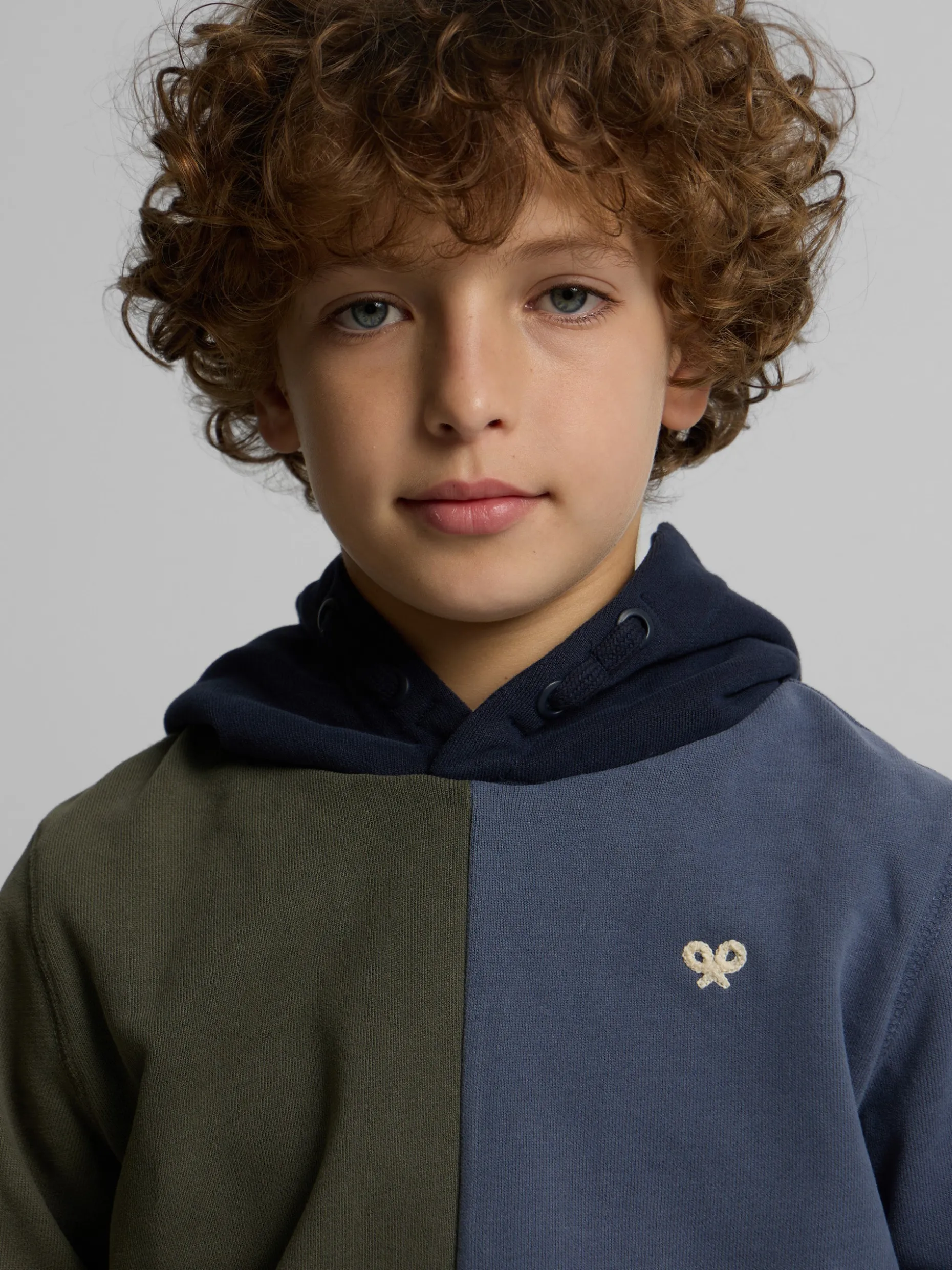 Sudadera kids hoodie multicolor azul verde