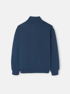 Sudadera kids media cremallera acid azul marino