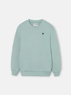 Sudadera kids minilogo verde