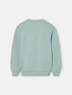 Sudadera kids minilogo verde
