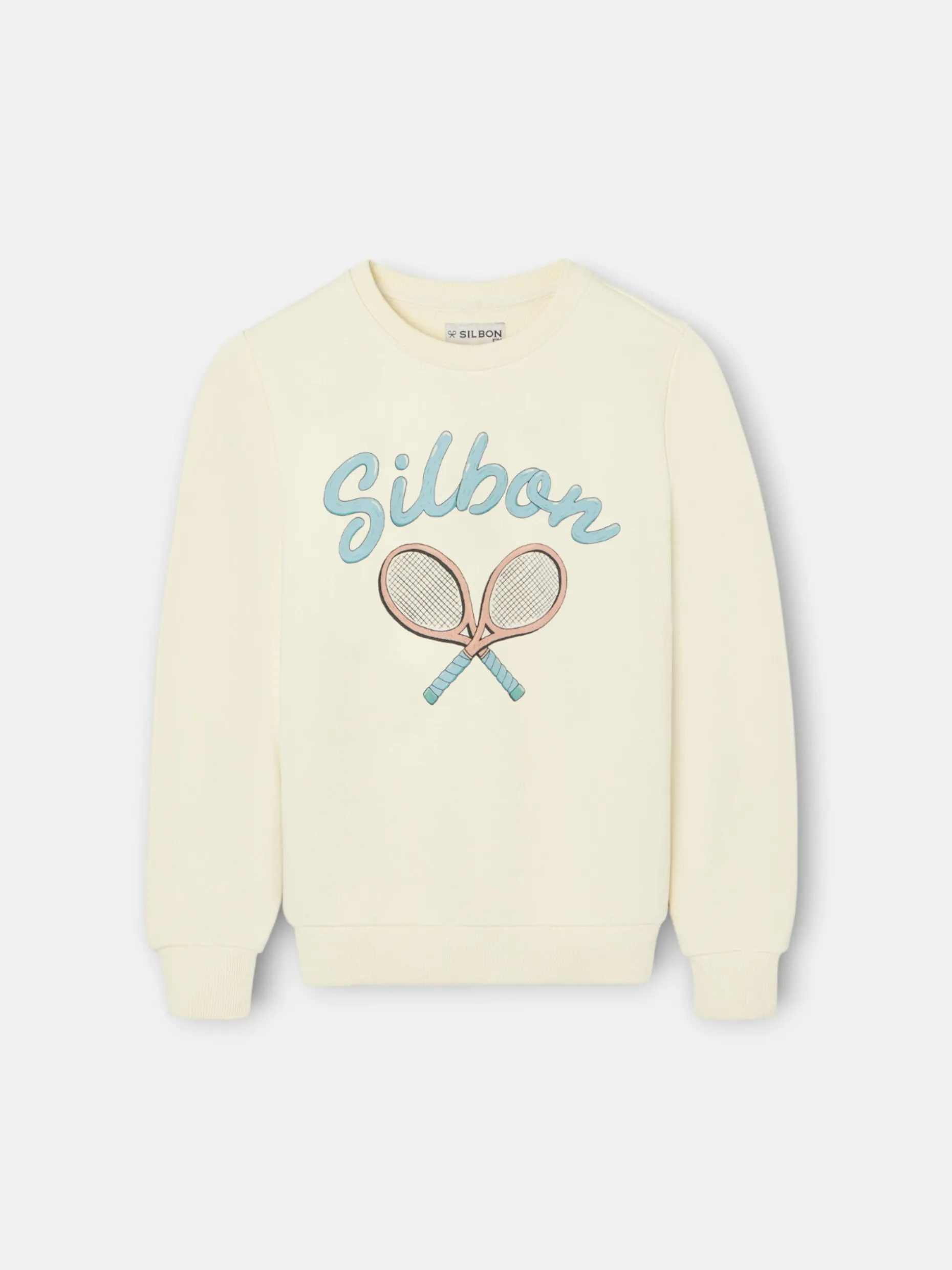 Sudadera kids raqueta junior crema