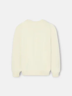 Sudadera kids raqueta junior crema