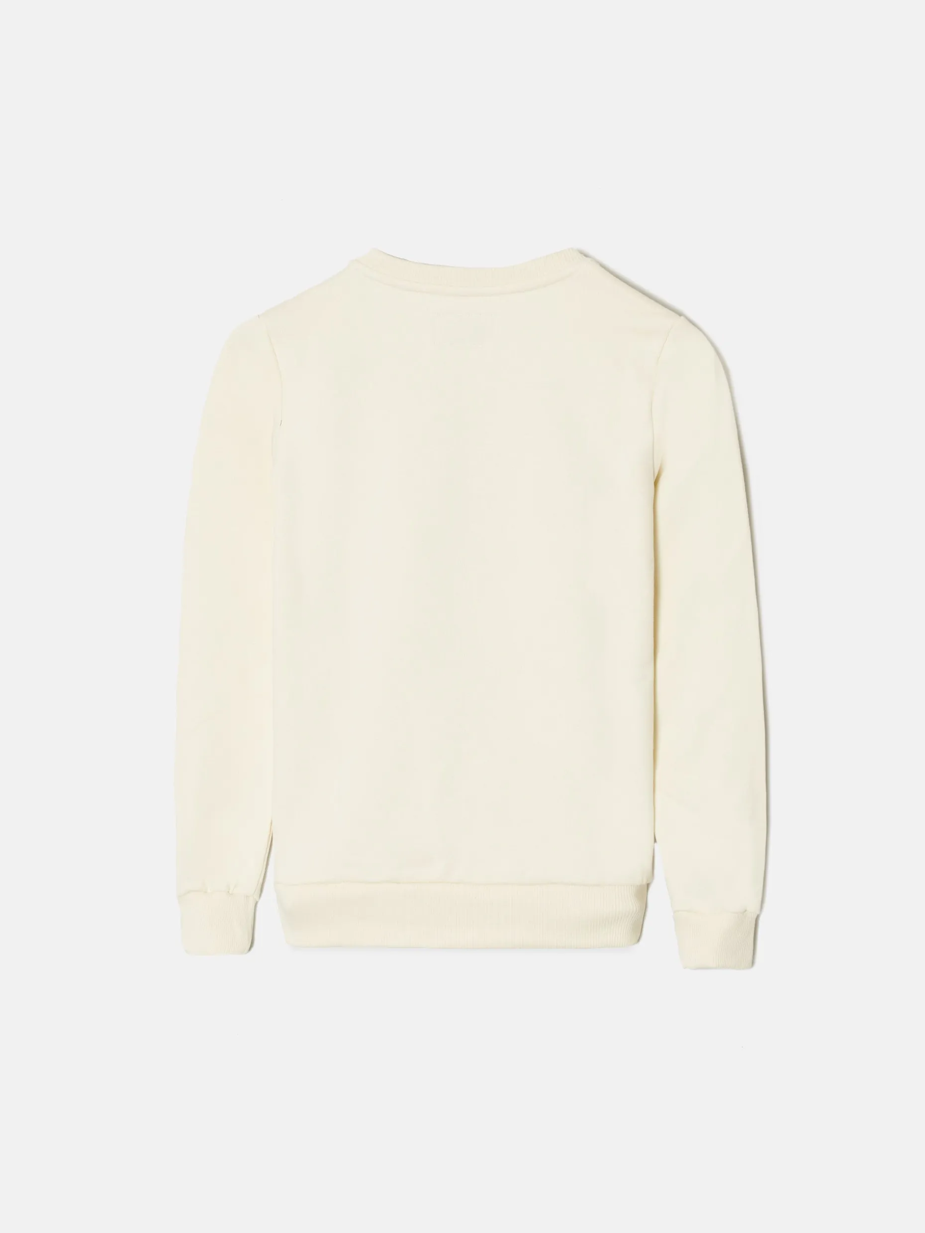 Sudadera kids raqueta media crema