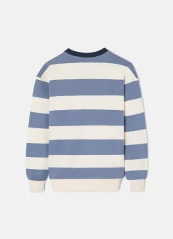 Sudadera kids rayas anchas azules