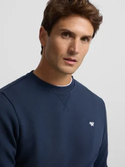 Sudadera minilogo azul marino