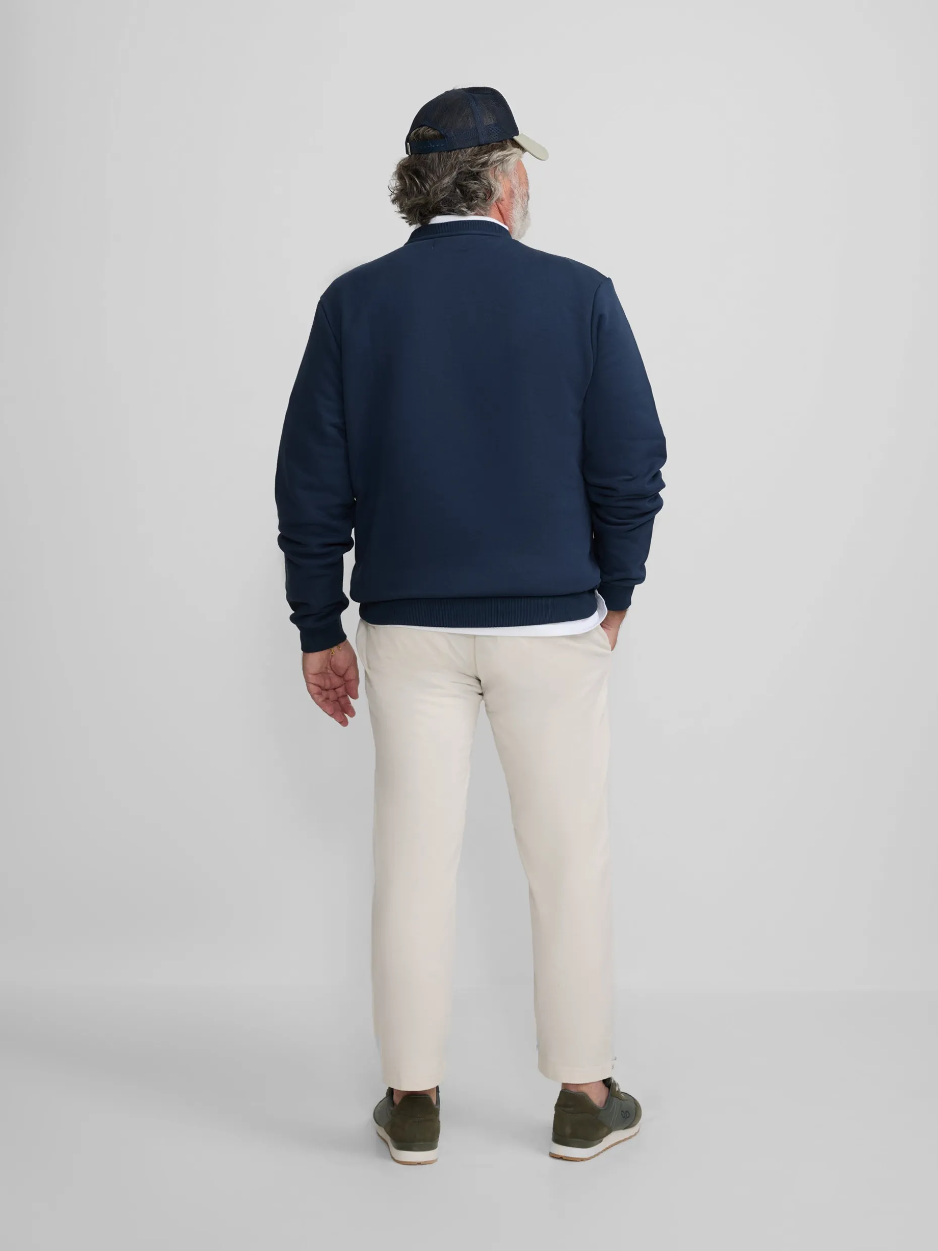 Sudadera minilogo azul marino