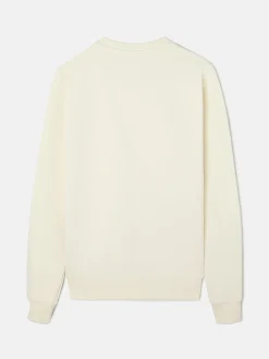 Sudadera minilogo crema