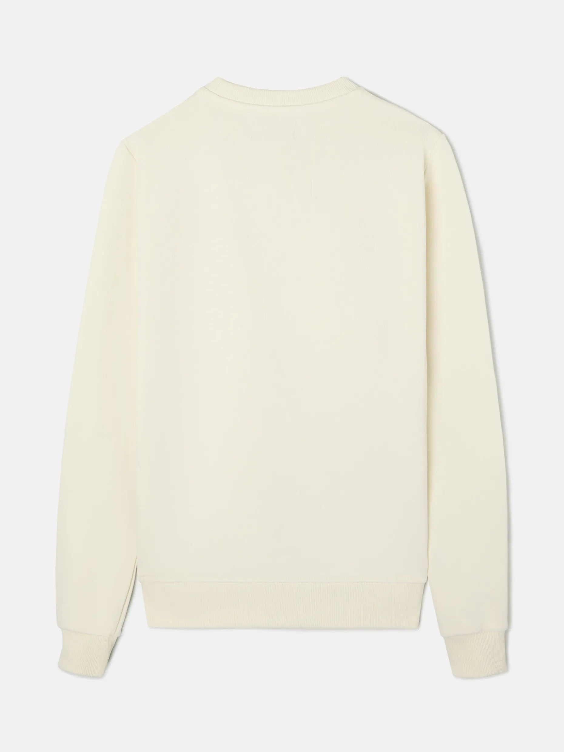 Sudadera minilogo crema