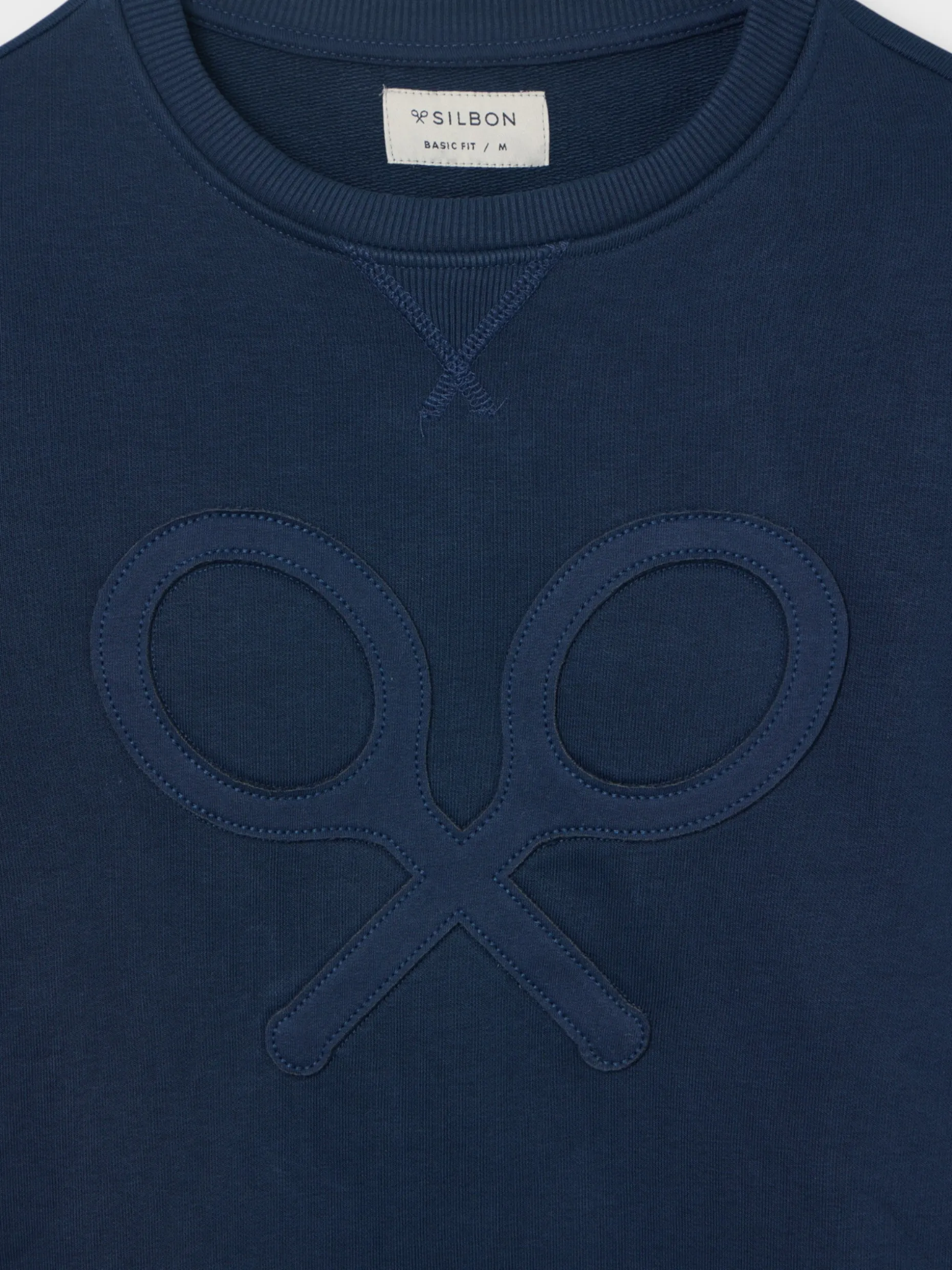 Sudadera raqueta relieve tono marino