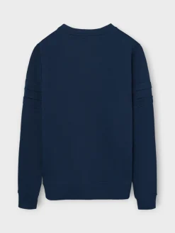 Sudadera raqueta relieve tono marino