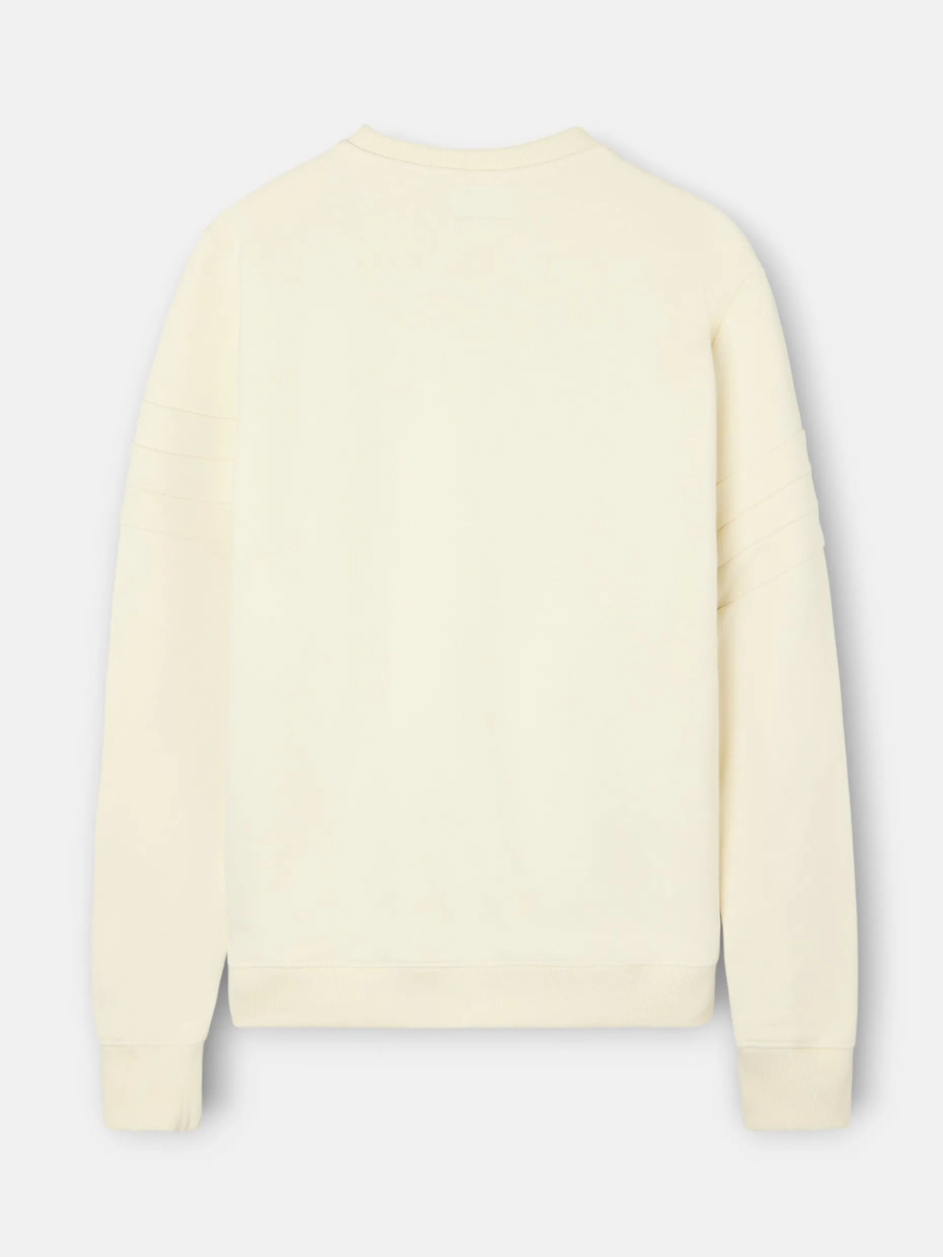 Sudadera raqueta relieve tono crema