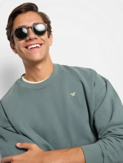 Sudadera relaxed fit culture verde
