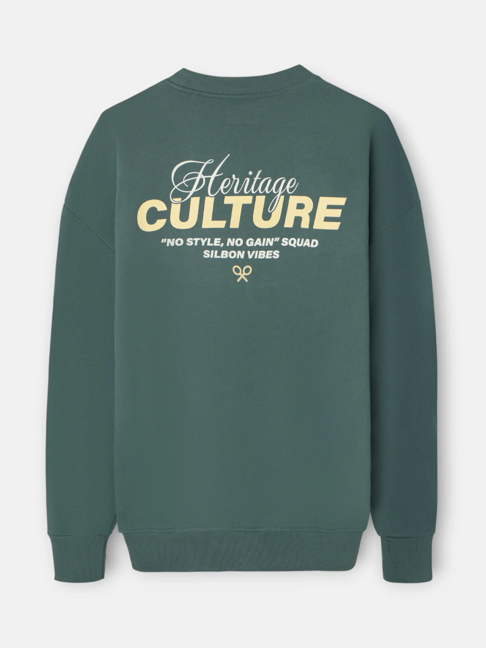 Sudadera relaxed fit culture verde
