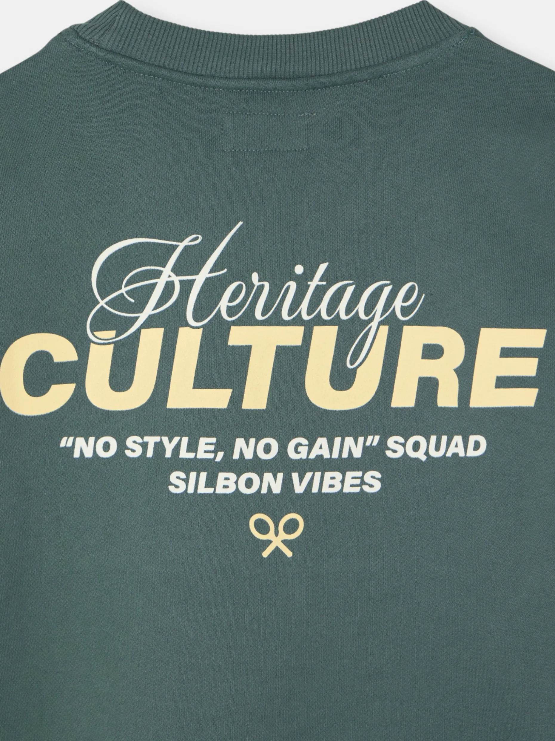 Sudadera relaxed fit culture verde