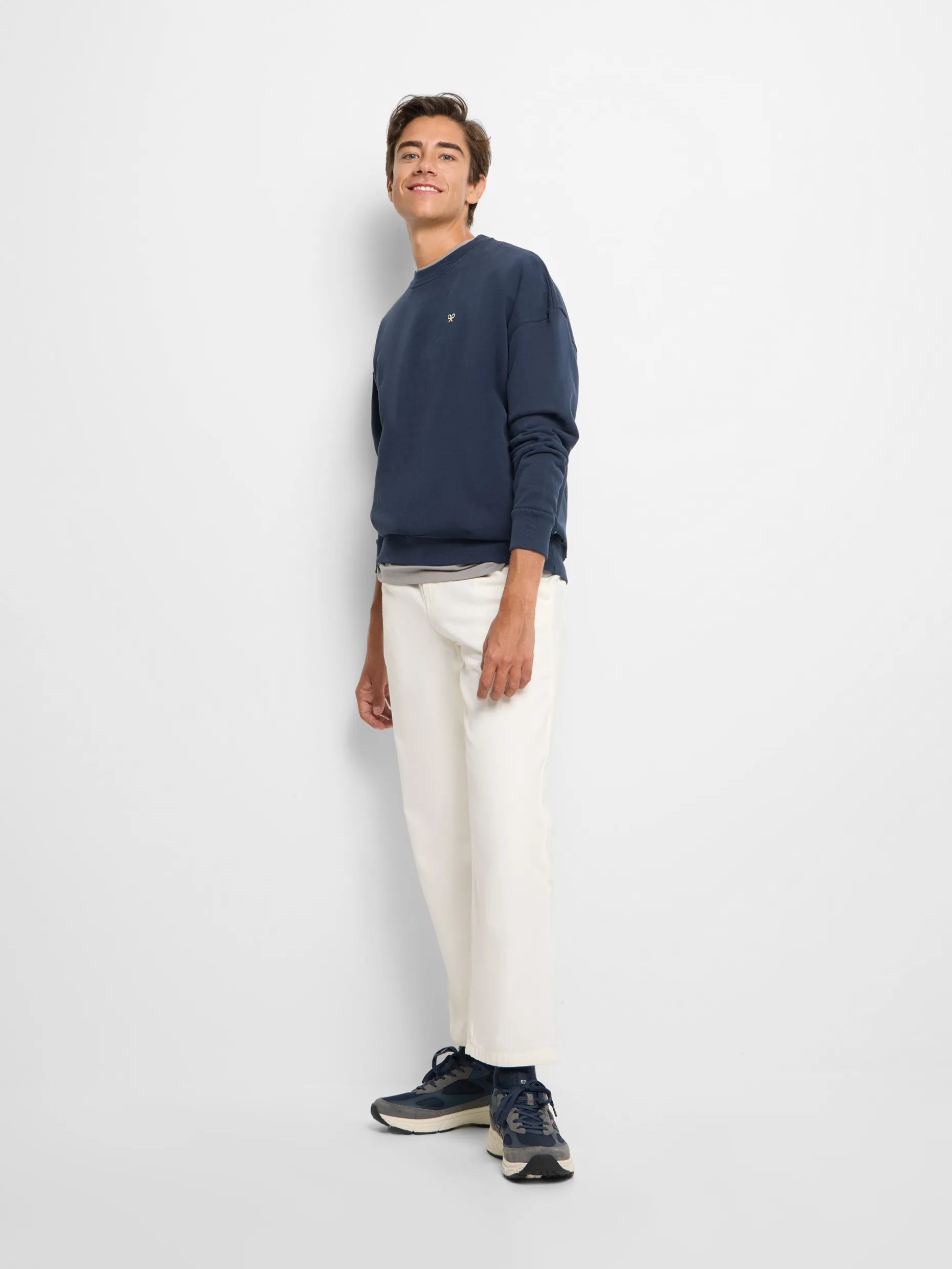Sudadera relaxed fit culture azul marino