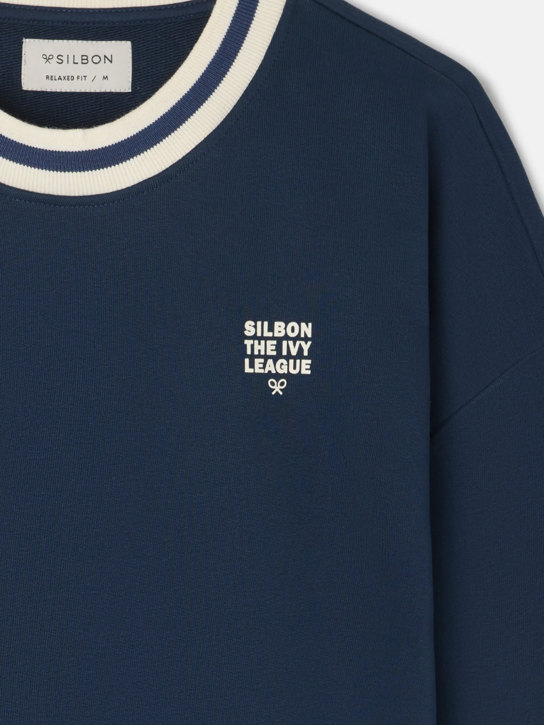 Sudadera relaxed fit ivy league marino