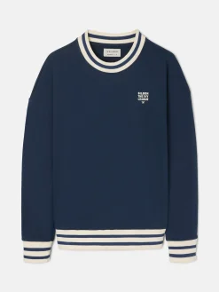 Sudadera relaxed fit ivy league marino