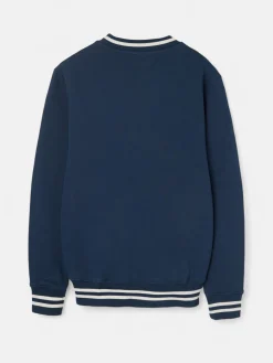 Sudadera retro lettering marino
