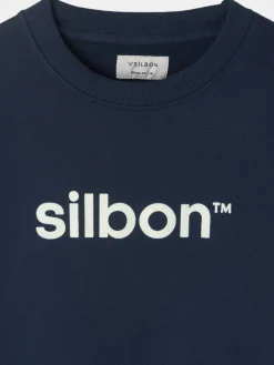 Sudadera silbon flock azul marino