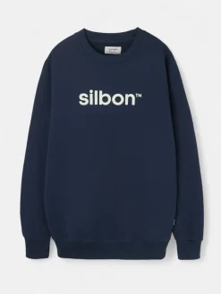 Sudadera silbon flock azul marino