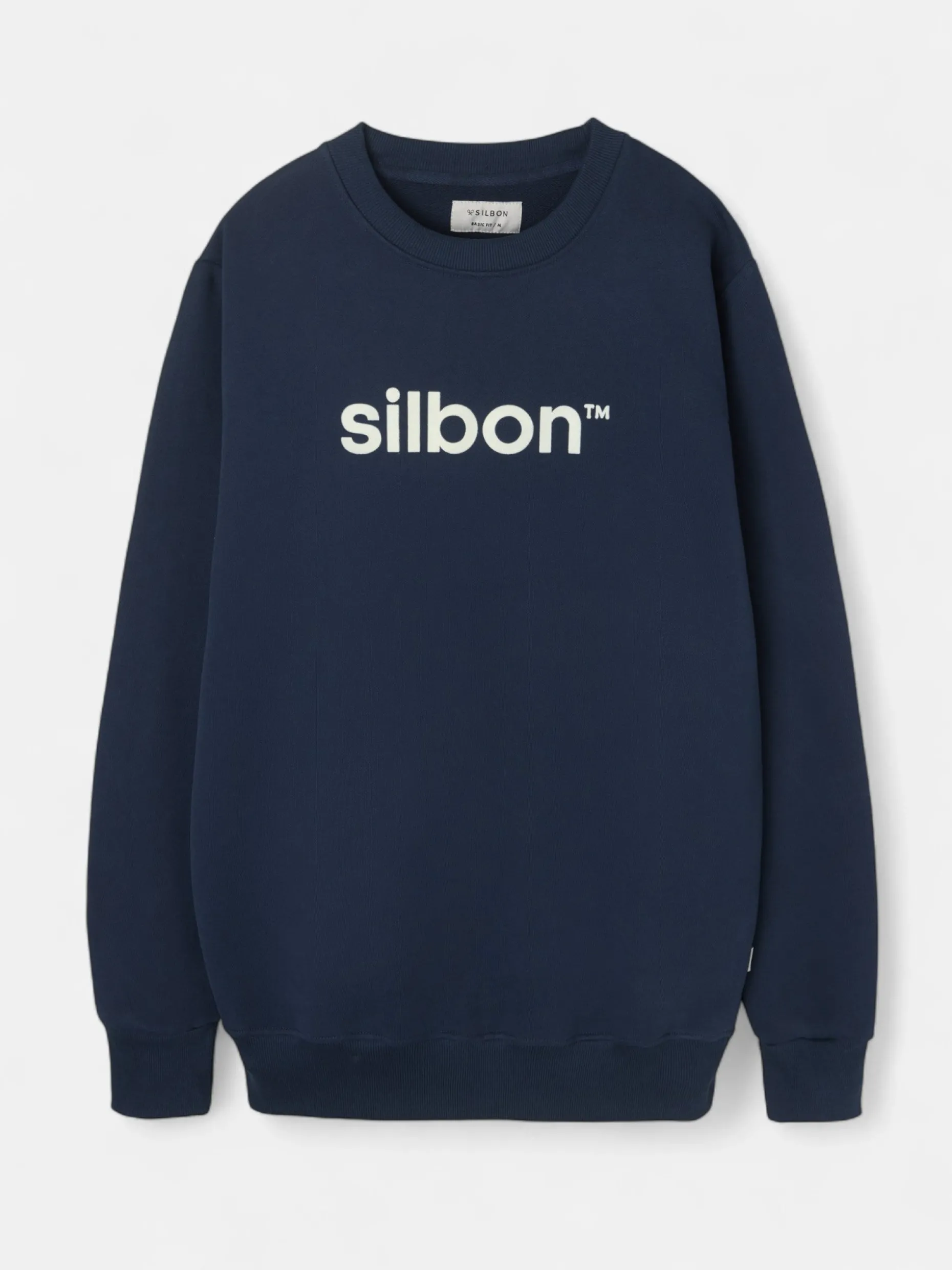 Sudadera silbon flock azul marino