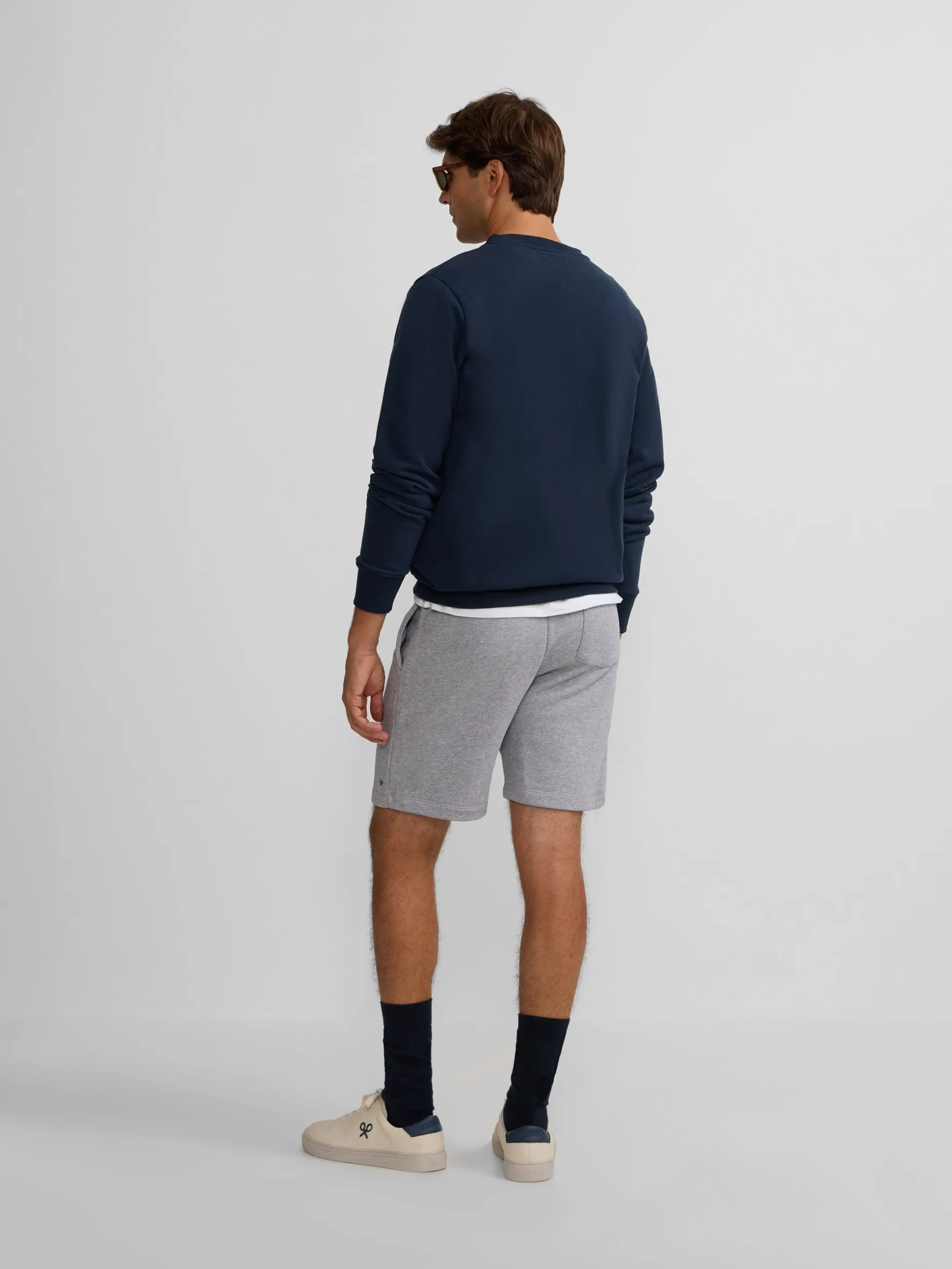 Sudadera silbon flock azul marino