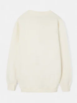 Sudadera silbon flock crema
