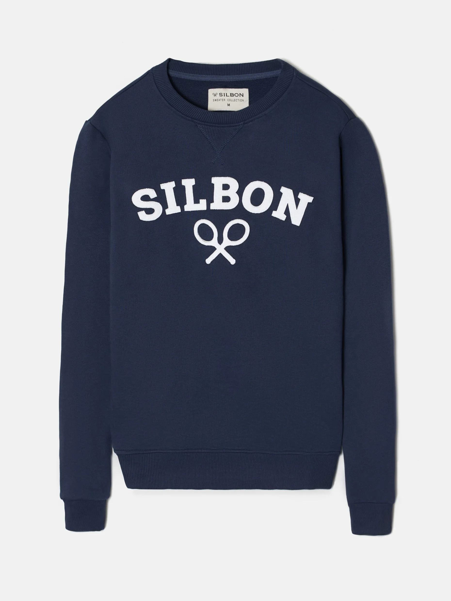 Sudadera silbon raqueta media azul marino