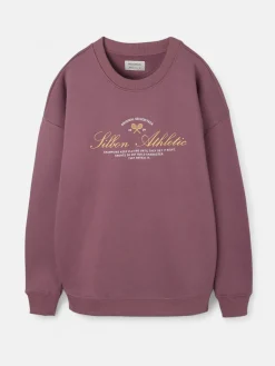 Sudadera special fit lettering burdeos