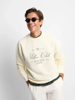 Sudadera special fit silbon club crema