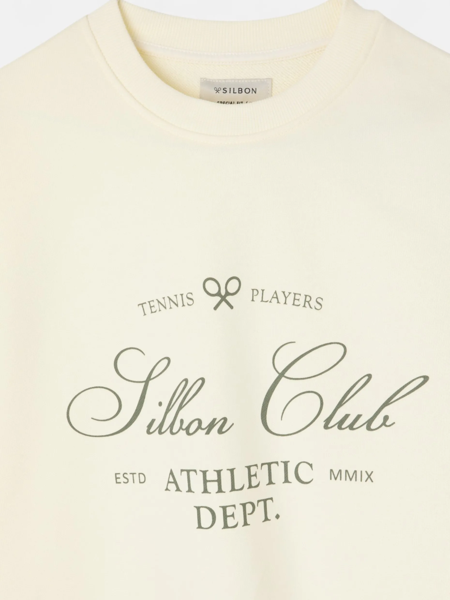 Sudadera special fit silbon club crema