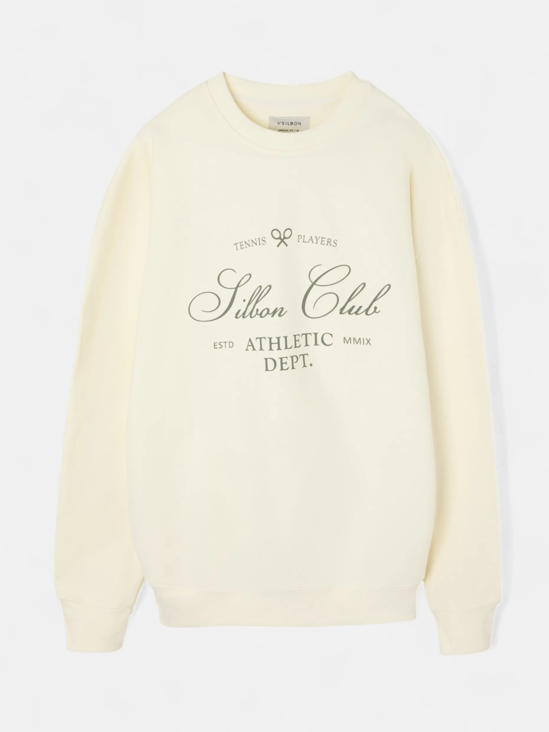 Sudadera special fit silbon club crema