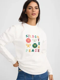 Sudadera woman fun and peace cruda
