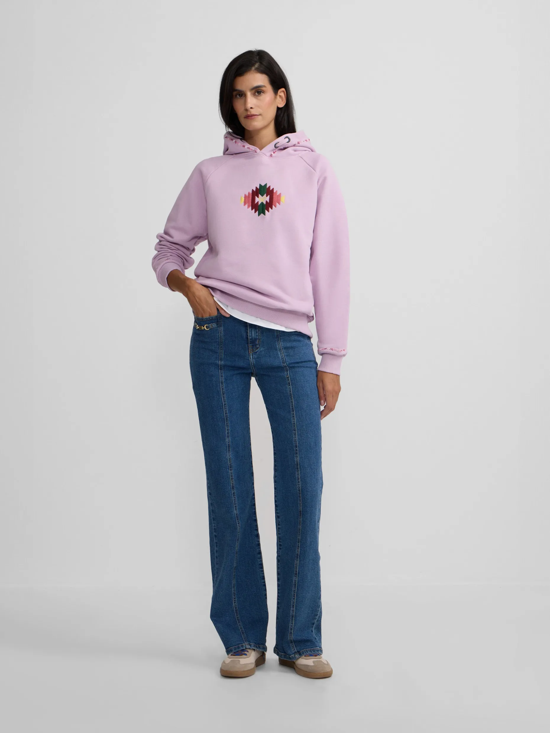 Sudadera woman ikat morados