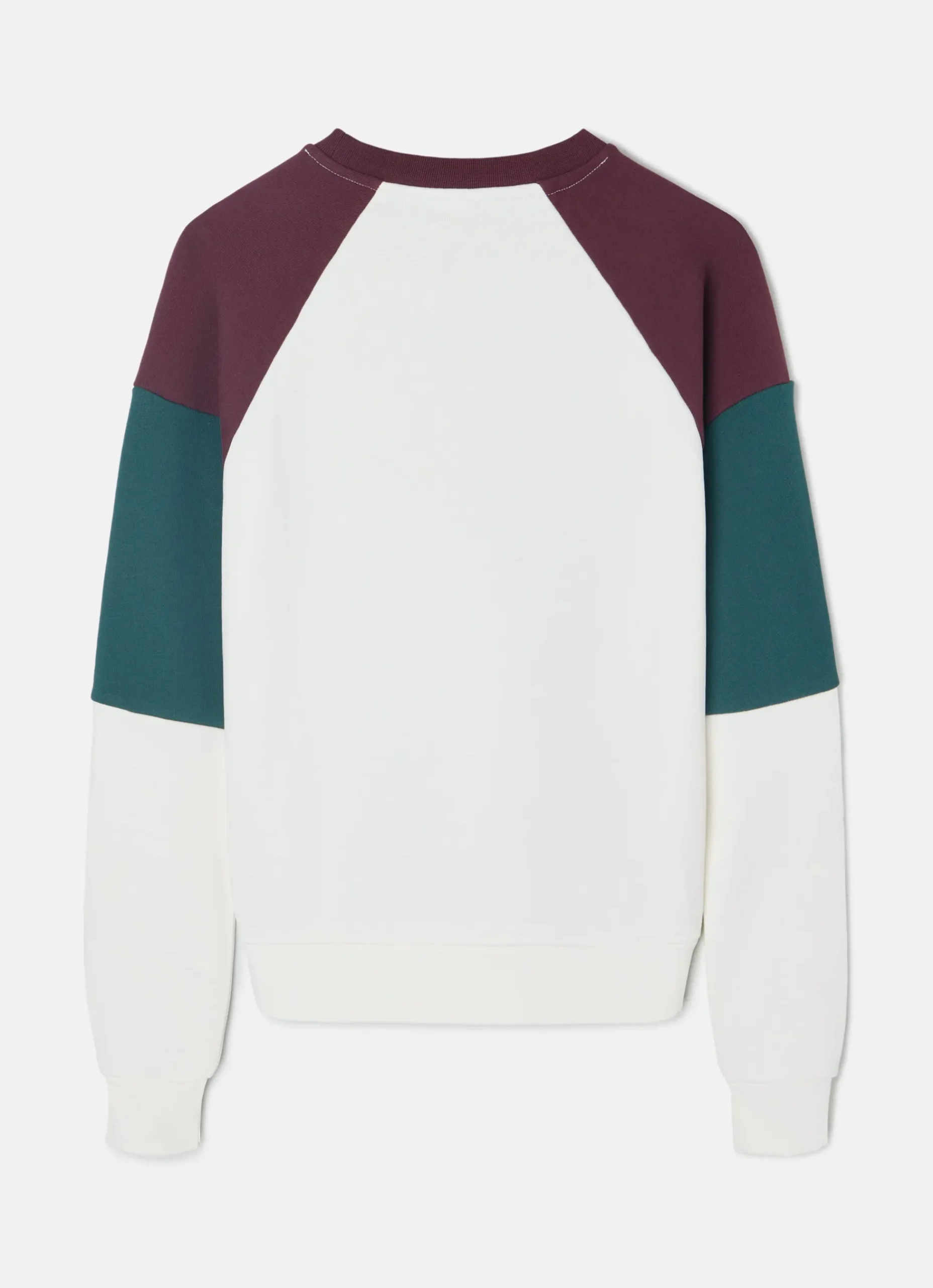 Sudadera woman letras colores burdeos