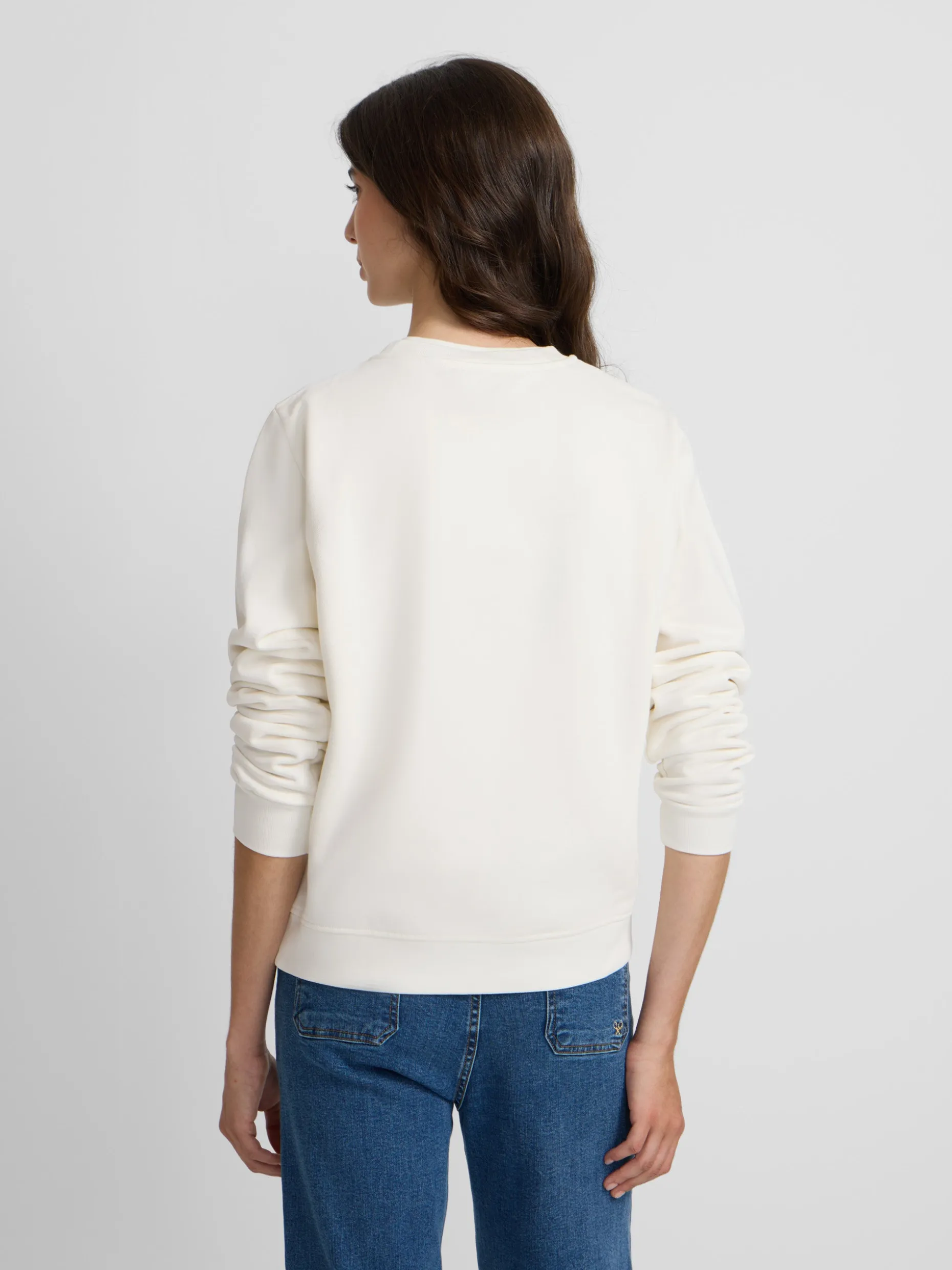 Sudadera woman raqueta cuadros cruda