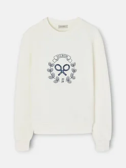 Sudadera woman raqueta cuadros cruda
