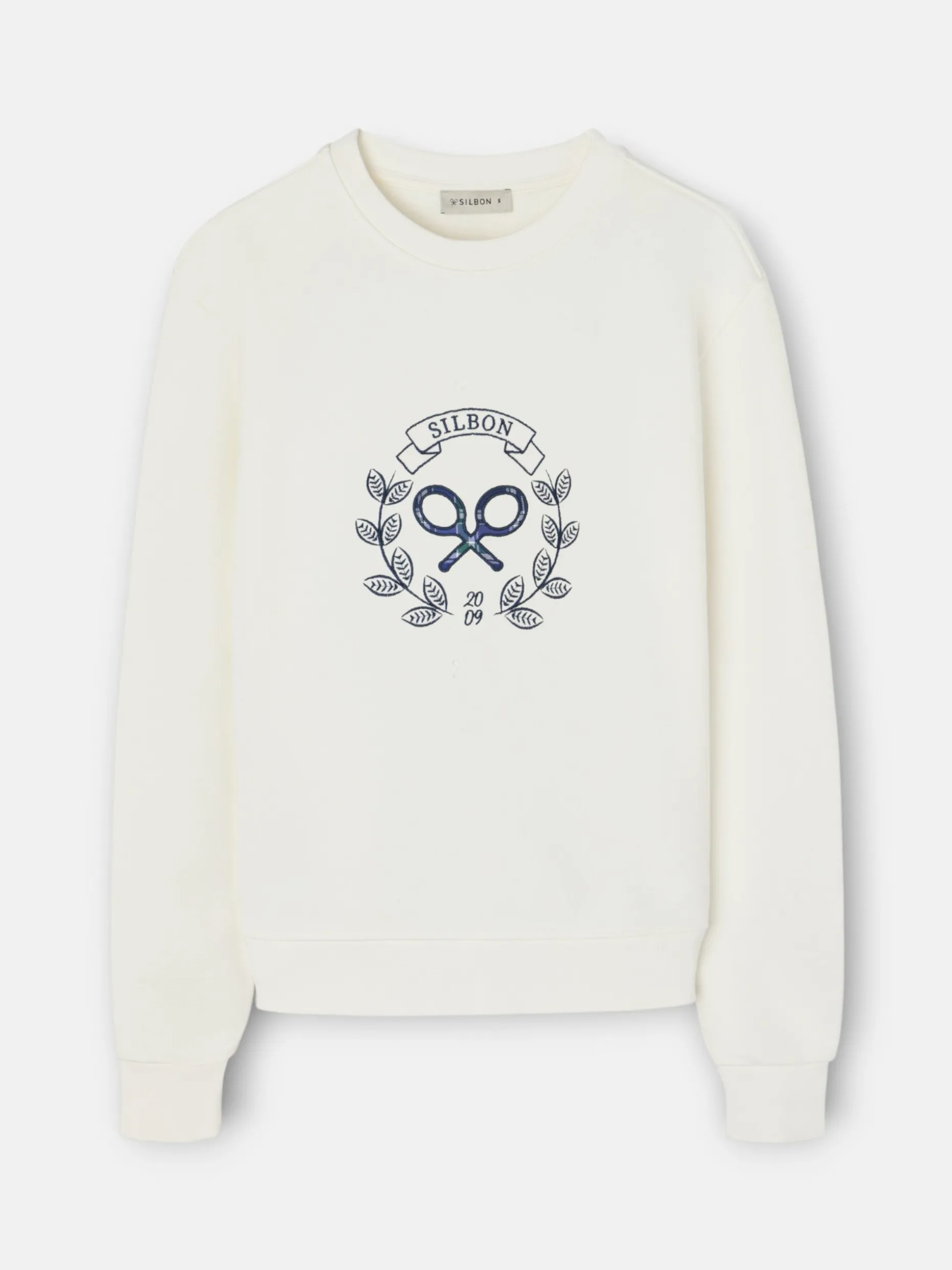 Sudadera woman raqueta cuadros cruda