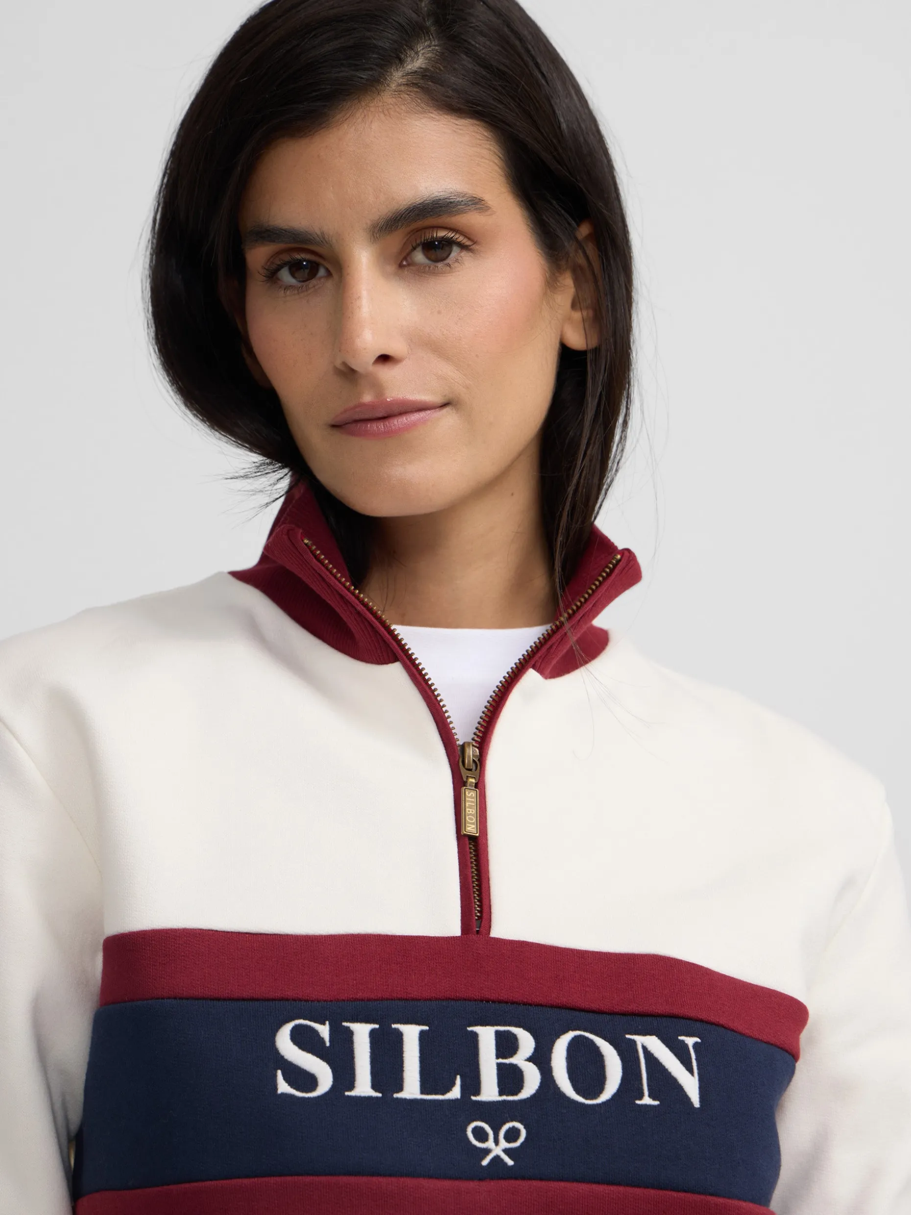 Sudadera woman retro silbon cruda