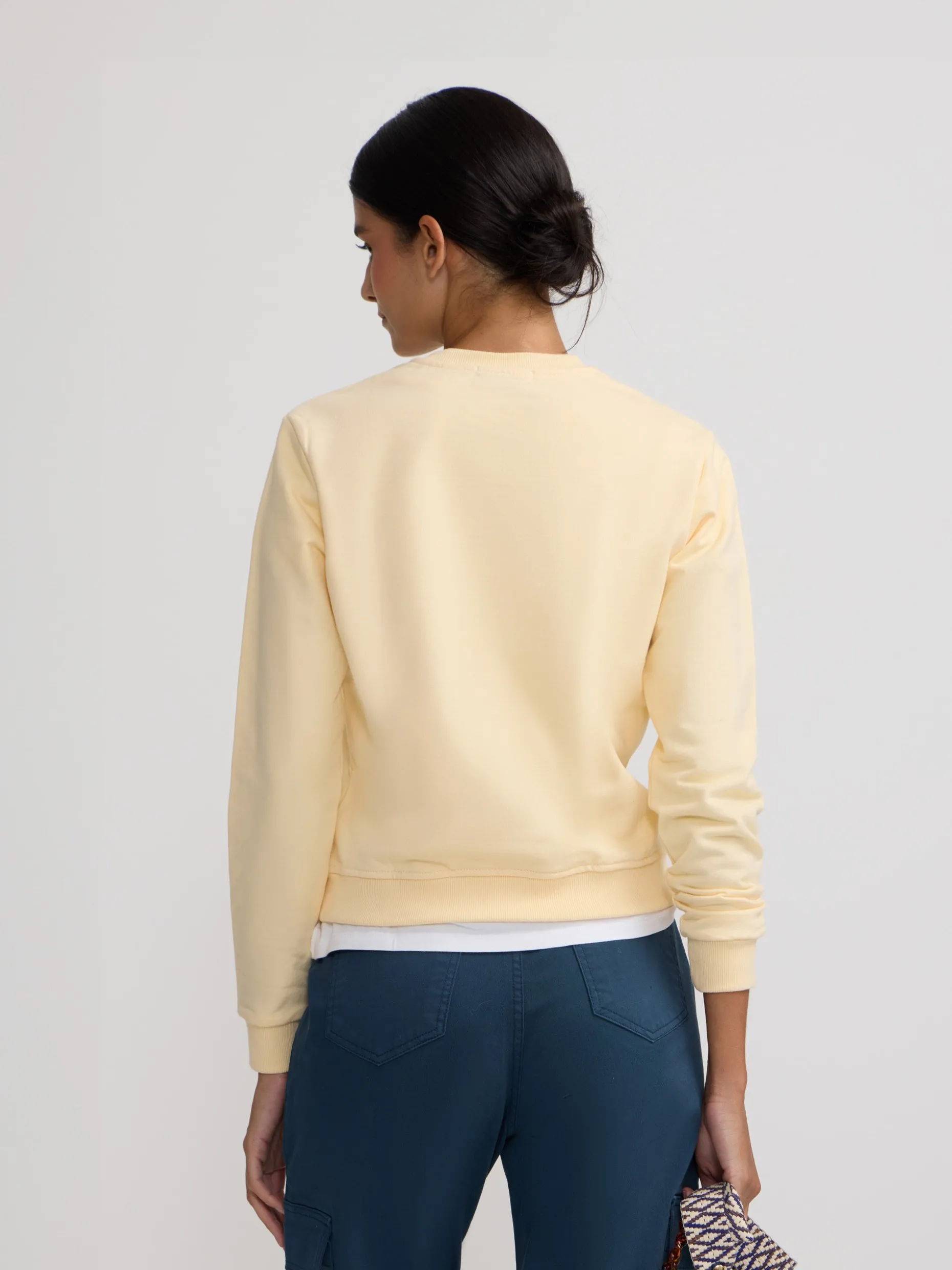 Sudadera woman silbon be you amarilla