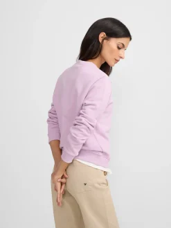 Sudadera woman silbon clasico malva