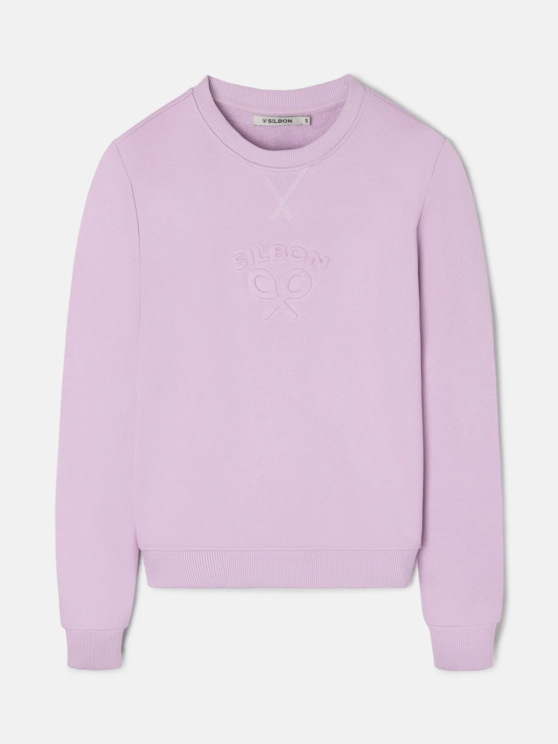 Sudadera woman silbon clasico malva