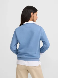 Sudadera woman silbon clasico azul