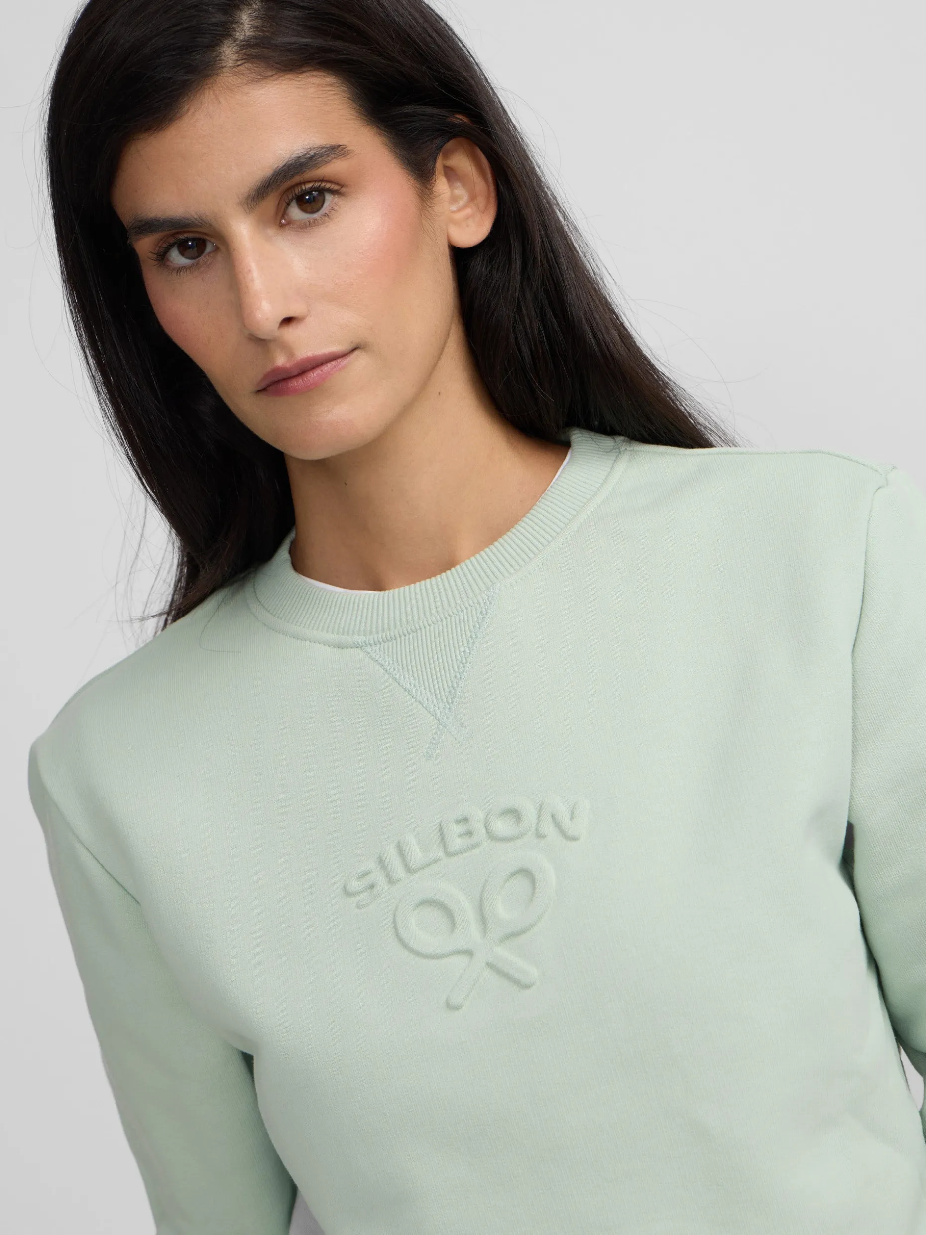 Sudadera woman silbon clasico verde